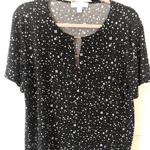 Michael Kors black and white blouse